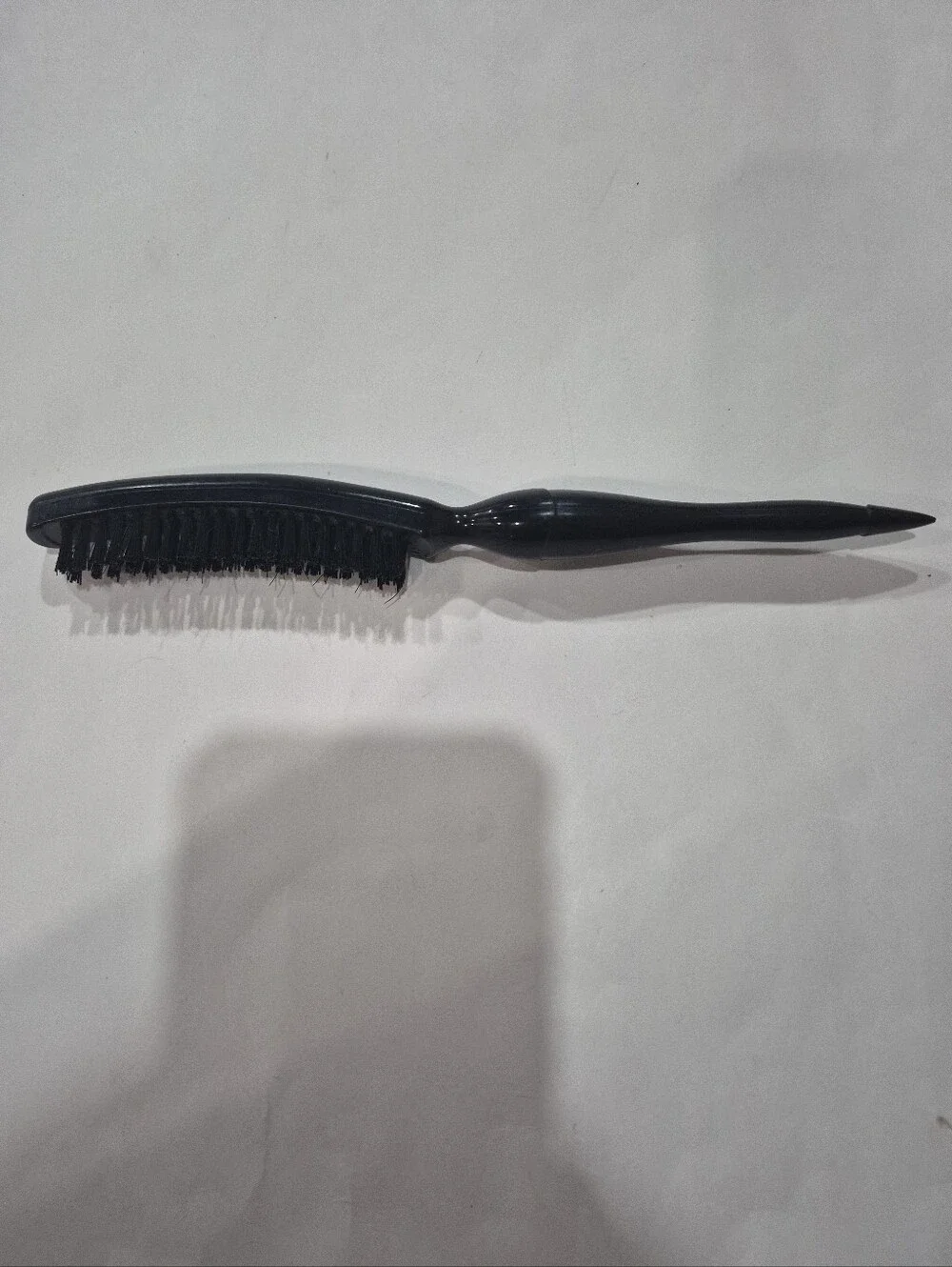 Vintage Goody Hair Brush Black Plastic Volumizing Nylon Bristle Teasing Styling